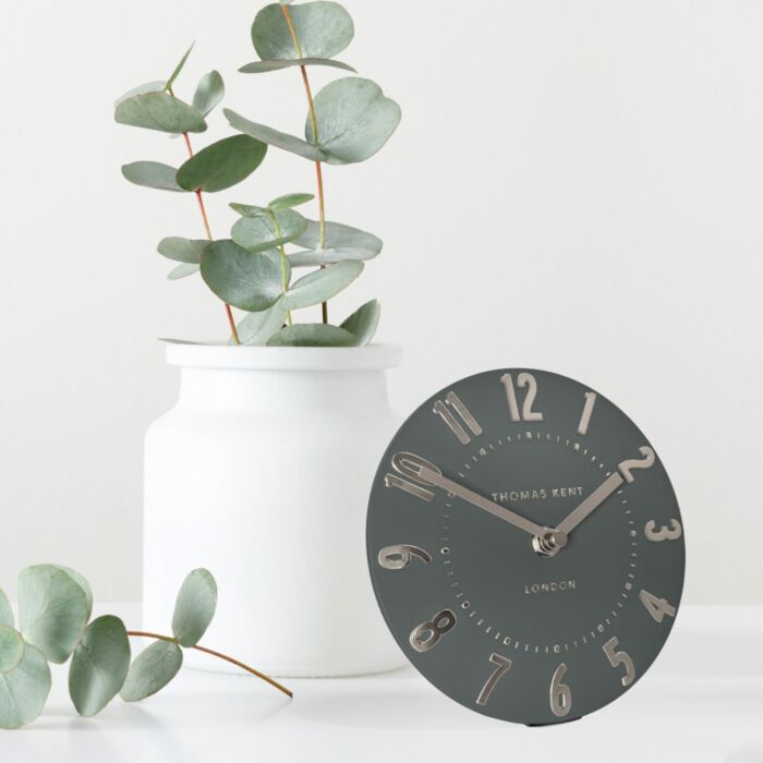Thomas Kent Mulberry Olive Green Small Mantel Clock